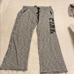 Pink Victoria’s Secret boyfriend sweatpants sizeL